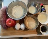 さつまいもとりんごのパウンドケーキ作り方1写真