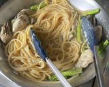 牡蠣とアスパラのクリームパスタ作り方9写真