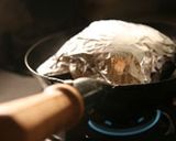 鉄フライパンで作る一人分煮込みハンバーグ作り方10写真