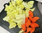キャベツとにんじんのホットサラダ作り方1写真