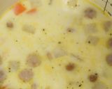 栄養満点◎コロコロ根菜の豆乳スープ作り方4写真