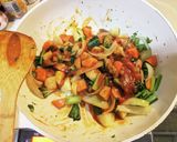 残ったミートソースで野菜炒め作り方5写真