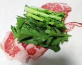 春菊の肉巻き作り方2写真