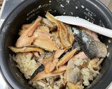 鮭としめじの炊き込みご飯作り方8写真