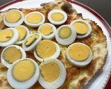 pizza aux œufs(卵のピザ)作り方3写真