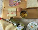 韓国大人気♪isaacトーストハムチーズ作り方1写真