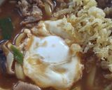 汁まで飲み干せる！肉入り味噌煮込みうどん作り方14写真