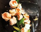 エビ玉子オクラ中華炒め作り方3写真