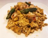 エビ玉子オクラ中華炒め作り方4写真