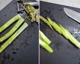 桃ジャムソースの帆立アスパラ炒め作り方1写真