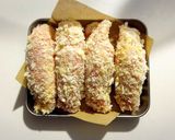 くるくる肉巻きフライのっけ弁当作り方2写真