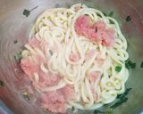 簡単☆たらこバターうどん作り方2写真
