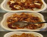 美味ドレとプルコギチーズソースで回鍋肉丼作り方2写真