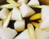 めんつゆ出汁●おでん風鶏煮込みうどん鍋作り方1写真