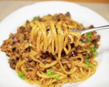 舞茸とブラックオリーブのパスタ作り方12写真