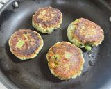枝豆と大葉のふわふわ焼き作り方4写真