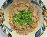 しゃぶしゃぶ用ロース肉で生姜焼き風の豚丼作り方7写真