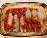 ギリシャ料理　トマト味のイカ飯作り方9写真