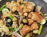 鶏胸肉とナスの簡単酢鶏作り方7写真