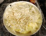白菜とエノキの味つけポン酢の温サラダ作り方3写真