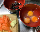 ムーシーロー/豚肉とほうれん草の玉子炒め作り方1写真
