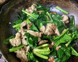 ムーシーロー/豚肉とほうれん草の玉子炒め作り方7写真