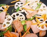 スパムと蓮根のきんぴら風作り方3写真