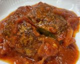 【簡単夕食】ピーマン肉詰めのとろとろトマトソース作り方8写真