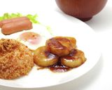 超簡単！バターと焼肉のタレで長芋ステーキ作り方5写真