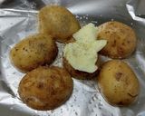 アルミで簡単！新ジャガのバター蒸し焼き作り方2写真