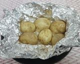 アルミで簡単！新ジャガのバター蒸し焼き作り方4写真