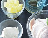 沢庵入りクリチソースでしっとり鶏むね肉♪作り方1写真