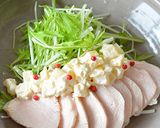 沢庵入りクリチソースでしっとり鶏むね肉♪作り方5写真