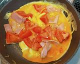 トマトとハムの卵炒め作り方4写真