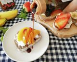 ライ麦パンの華やかフルーツオープンサンド作り方4写真