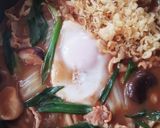 汁まで飲み干せる！肉入り味噌煮込みうどん作り方11写真