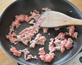 白菜のそぼろ煮丼作り方2写真