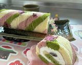 ひな祭り3色ロールケーキ作り方10写真