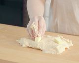 ハムとホワイトソースのパン作り方7写真