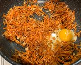 豆苗入り人参しりしり作り方4写真