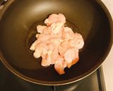 鶏むね肉とネギとシンプル味噌炒め作り方4写真