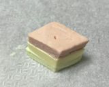 ひな祭りに　菱餅風おつまみチーズ作り方3写真
