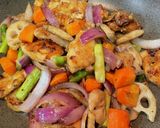 鶏胸肉の生姜焼き根菜編作り方7写真