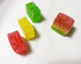 ひな祭りに　寒天ゼリーで簡単に菱餅風に作り方4写真