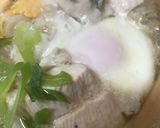 鍋の素活用●鶏肉&きのこのおとしたまご鍋作り方4写真