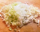 保存食整理！コンビーフ玉葱粉チーズパスタ作り方1写真