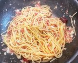 保存食整理！コンビーフ玉葱粉チーズパスタ作り方3写真