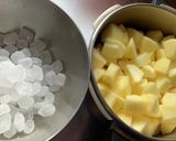 圧力鍋で氷砂糖の林檎ジャム作り方1写真