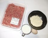 おからひき肉ハンバーグ♪簡単作り方1写真