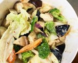 肉無チクワピリ辛味噌味茄子椎茸野菜炒め作り方14写真